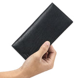 Royal Bagger Slim Long Wallets for Men Genuine Cow Leather Simple Vintage Thin Purse Male Bifold Wallet 1536