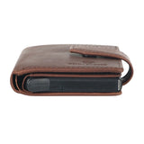 Royal Bagger RFID Short Wallet for Men, Genuine Leather Multi-card Slots Card Holder, Retro Casual Clutch Purse 1814